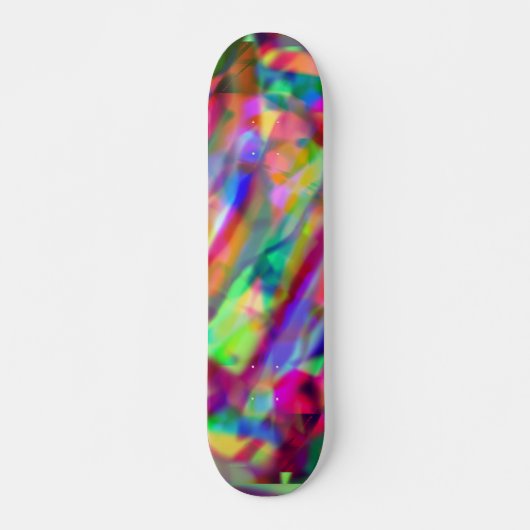 Kleurrijke psychedelische skateboard (Voorkant)