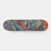 Kleurrijke psychedelische zeeen skateboard (Horizontaal)