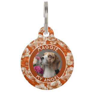 Kleurrijke Puppy Cadeau Anemoon Print Huisdierpenning