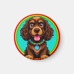 Kleurrijke Puppy Decoratie Cadeau Magneet