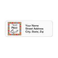 Kleurrijke quilt blokkeert rand art eet Pray Quilt