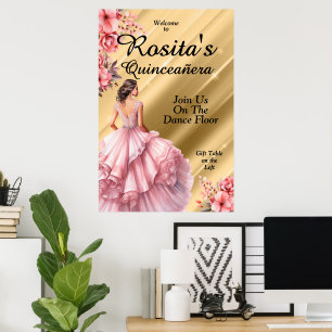 Kleurrijke Quinceanera Poster