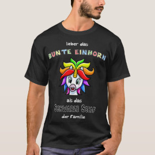 Kleurrijke Rainbow Banner Eenhoorn Gift T-shirt