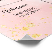 Kleurrijke Rainbow Birthday Milestone Poster (Hoek)