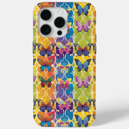 Kleurrijke Rainbow Butterflies Digitaal Patroon iPhone 15 Pro Max Hoesje
