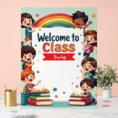 Kleurrijke Rainbow Classroom Wall Art Acryl Bord (Huwelijk)