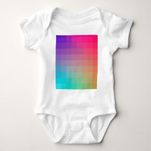 Kleurrijke Rainbow Colors Gradient Design Romper (Voorkant)