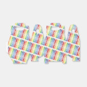 Kleurrijke Rainbow Crayons Patroon Bedankdoosjes (Uitgevouwen)
