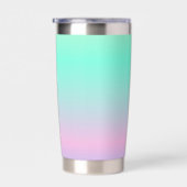 Kleurrijke Rainbow Custom Monogram Geïsoleerde Drinkbeker (Rechts)