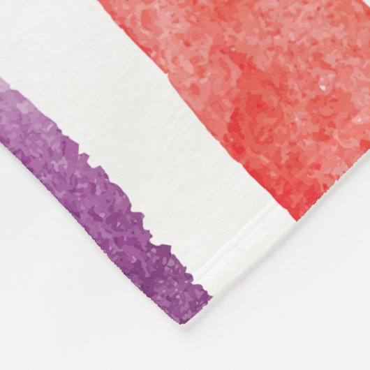 Kleurrijke Rainbow Monogram Waterverf Script Fleece Deken (Hoek)