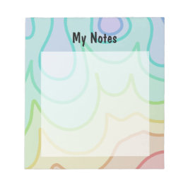 Kleurrijke Rainbow Pride Wiggle Notitieblok