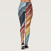 Kleurrijke Rainbow schilderij  Leggings (Achterkant)