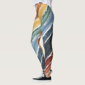 Kleurrijke Rainbow schilderij  Leggings (Links)