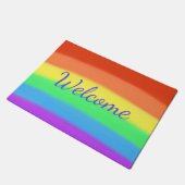 Kleurrijke Rainbow Welkom Deurmatten (Schuin)