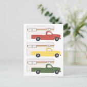 Kleurrijke Rasta Camper Trailer Briefkaart (Staand voorkant)