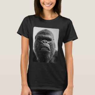 Kleurrijke Realistische Gorilla Agressief T-shirt