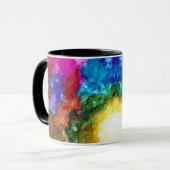 Kleurrijke realiteit van het leven mok (Voorkant links)