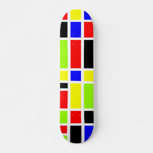 Kleurrijke rechthoeken 01 - Oude school Skateboard