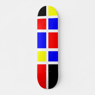 Kleurrijke rechthoeken 06 - Oude school Skateboard
