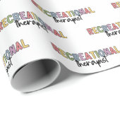 Kleurrijke Recreatietherapeut Cadeaupapier (Rol Hoek)