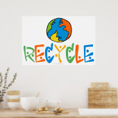 Kleurrijke recycling poster (Keuken)