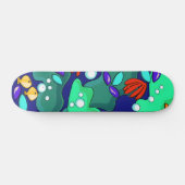 Kleurrijke Reef Fish Skateboard Deck (Horizontaal)