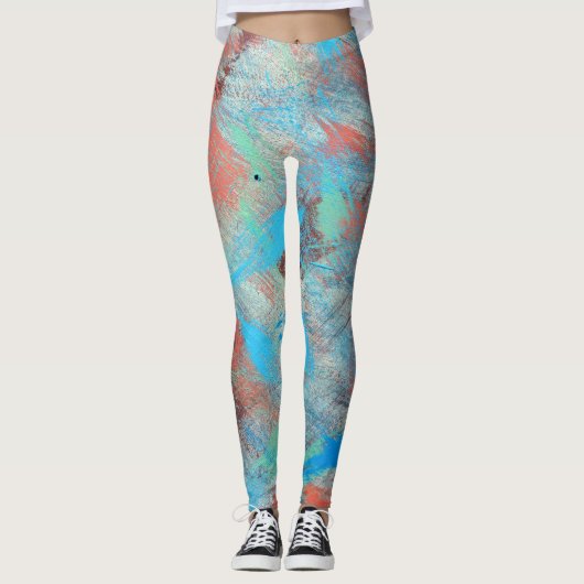 Kleurrijke reeks: abstracte achtergrondtextuur. leggings (Voorkant)