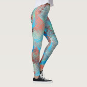 Kleurrijke reeks: abstracte achtergrondtextuur. leggings (Rechts)