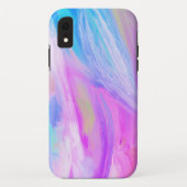 Kleurrijke regenboog abstracte olie schilderend pa Case-Mate iPhone case (Achterkant)