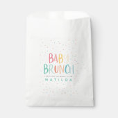Kleurrijke regenboog baby brunch party bedankzakje (Voorkant)