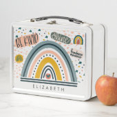 Kleurrijke regenboog Boho Chic be Sind Shine Heart (In situ)