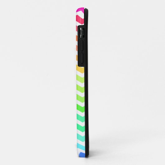 Kleurrijke regenboog Chevron Stripes Case-Mate iPhone Case (Achterkant/links)