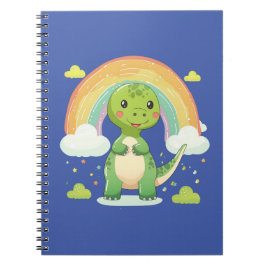 Kleurrijke Regenboog Dino Notitieboek