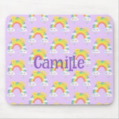 Kleurrijke regenboog esthetisch muismat (Voorkant)