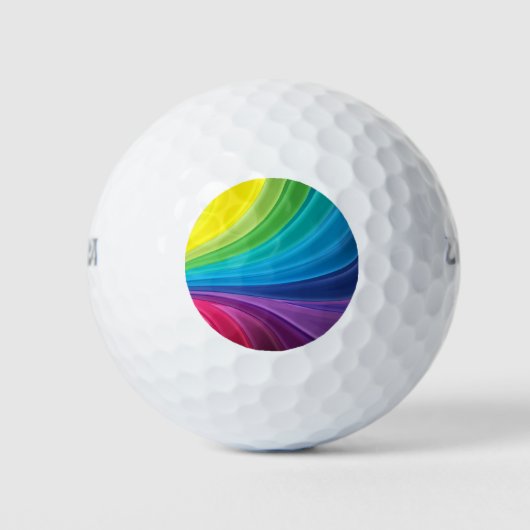 Kleurrijke regenboog golfballen (Voorkant)