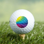 Kleurrijke regenboog golfballen (Insitu Shirt)