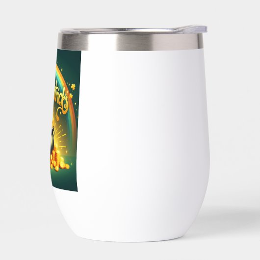 Kleurrijke regenboog goud Saint Patrick's Day (Links)