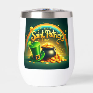 Kleurrijke regenboog goud Saint Patrick's Day