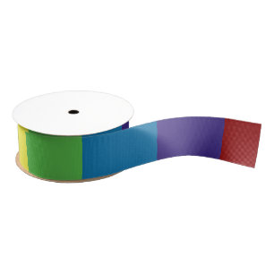 Kleurrijke regenboog grosgrain lint