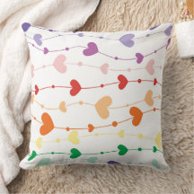 Kleurrijke Regenboog Hart Garland Patroon