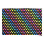 Kleurrijke regenboog harten band patroon kussensloop (Voorkant)