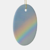 Kleurrijke regenboog in blauwe hemel, foto keramisch ornament (Rechts)