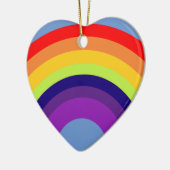 Kleurrijke regenboog keramisch ornament (Links)