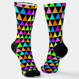 Kleurrijke Regenboog Kleuren Driehoek Design Soks Sokken