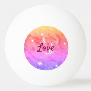 Kleurrijke regenboog liefde trots LGBTQ gay patroo Pingpongballen