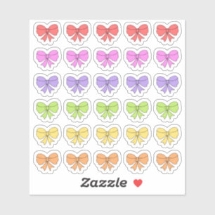 Kleurrijke regenboog linten decoratieve plakboek sticker