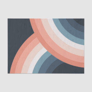 Kleurrijke regenboog met dubbele retro-stijl tissuepapier