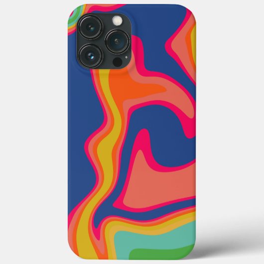 Kleurrijke Regenboog Modern Kinder Abstract Case-Mate iPhone Case (Achterkant)