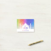 Kleurrijke regenboog Polygonaal Eid - Post-it Note (Op bureau)
