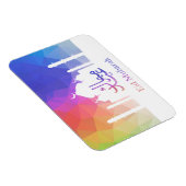 Kleurrijke regenboog Polygonale Oostermoskee - Mag Magneet (Rechterzijde)